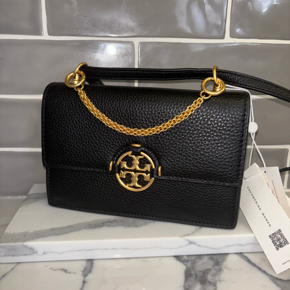 Tory Burch Miller mini handbag purse excellent condition new with tags